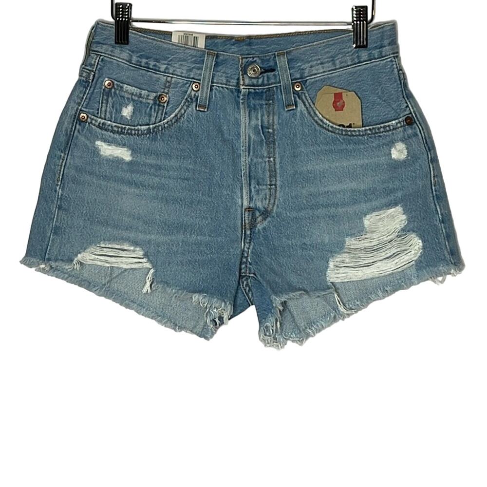NWT Levi’s 501‎ high rise distressed shorts size 26